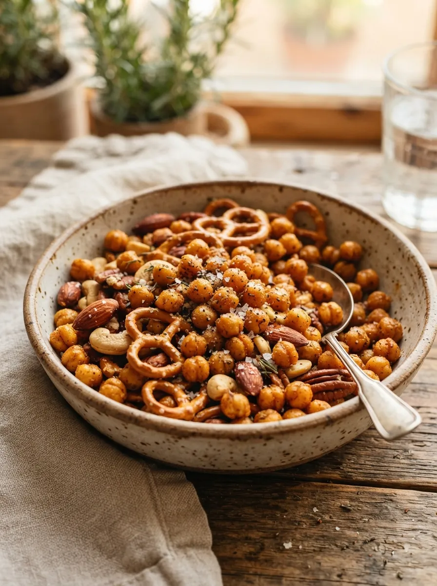 Air Fryer Chickpea Snack Mix