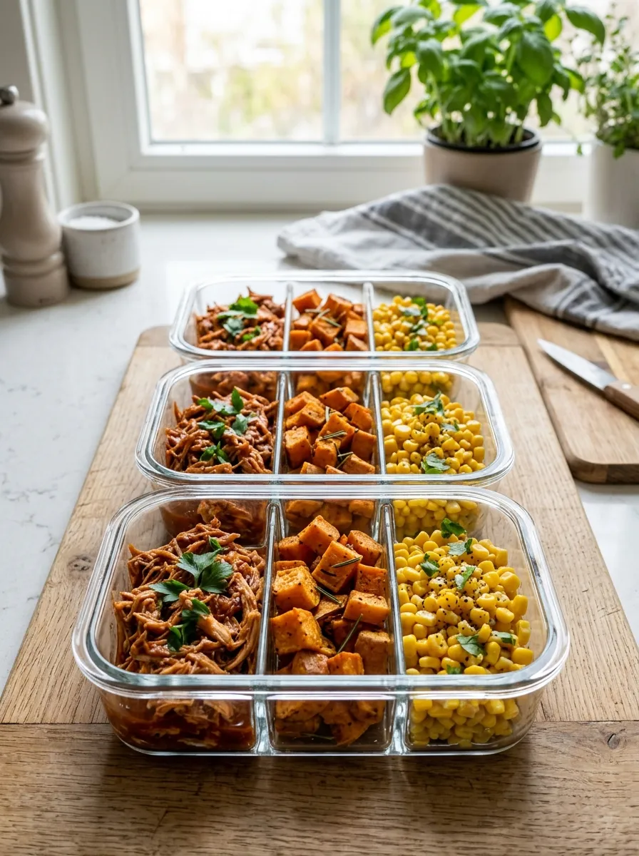 BBQ Chicken Meal Prep Bowls