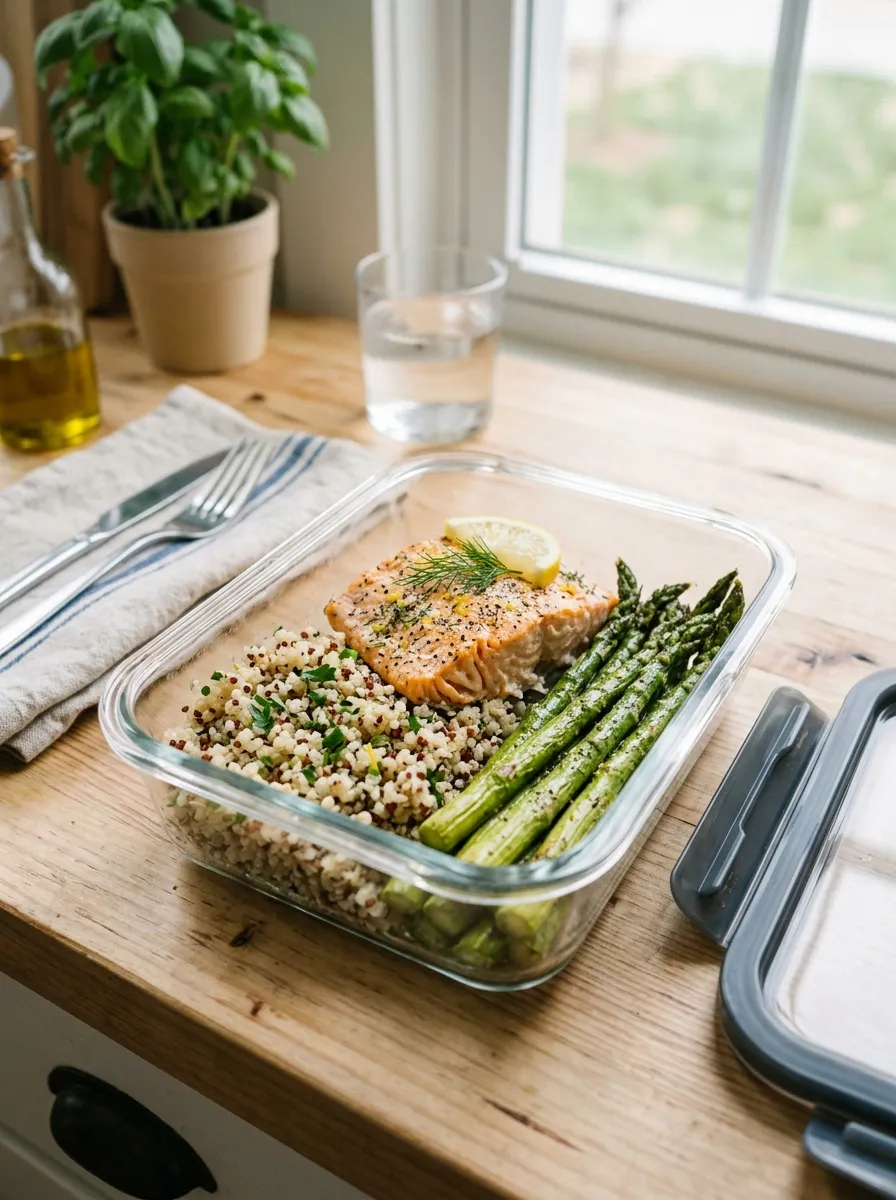 Baked Salmon and Quinoa