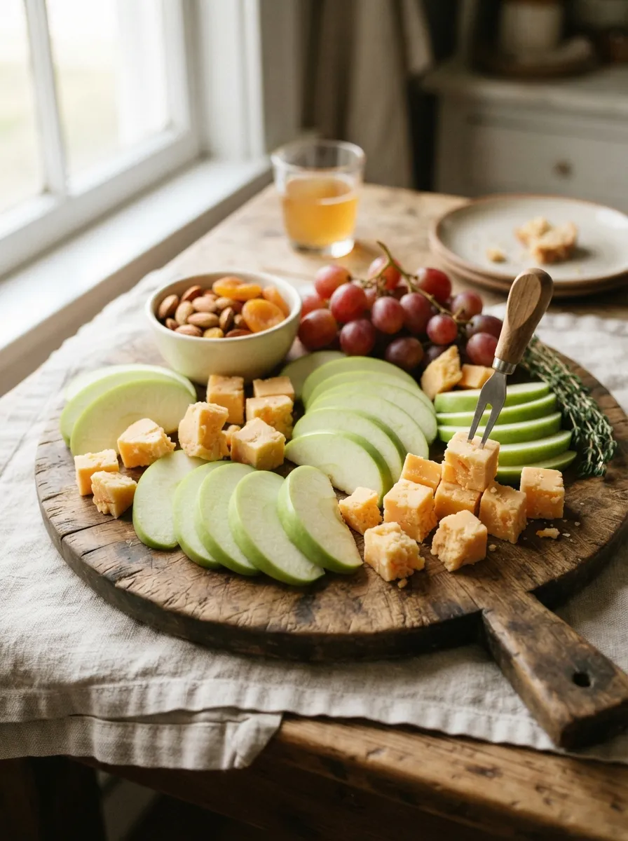 Cheese and Apple Slices