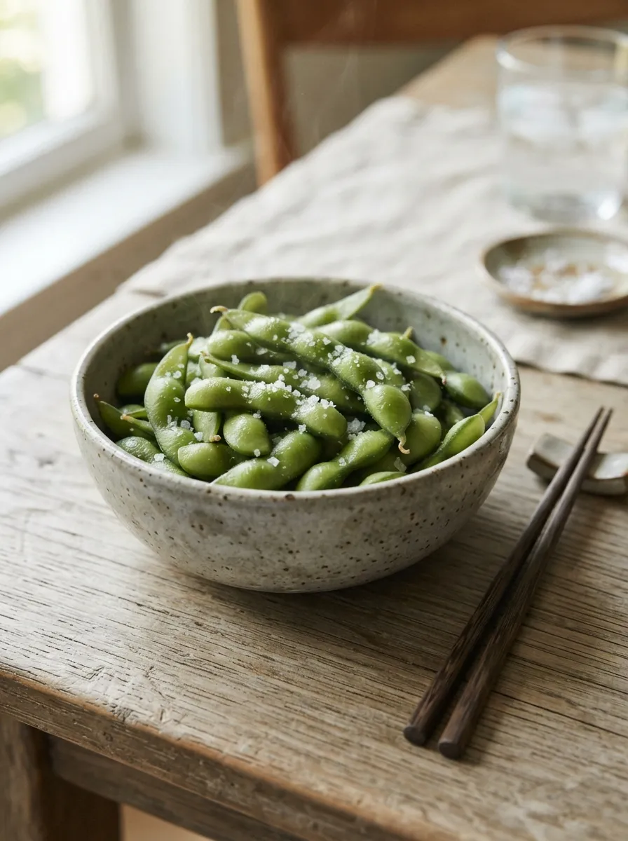 Edamame with Sea Salt