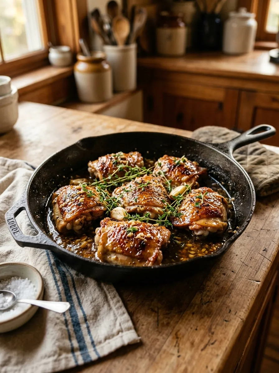 Garlic Butter Chicken Thighs
