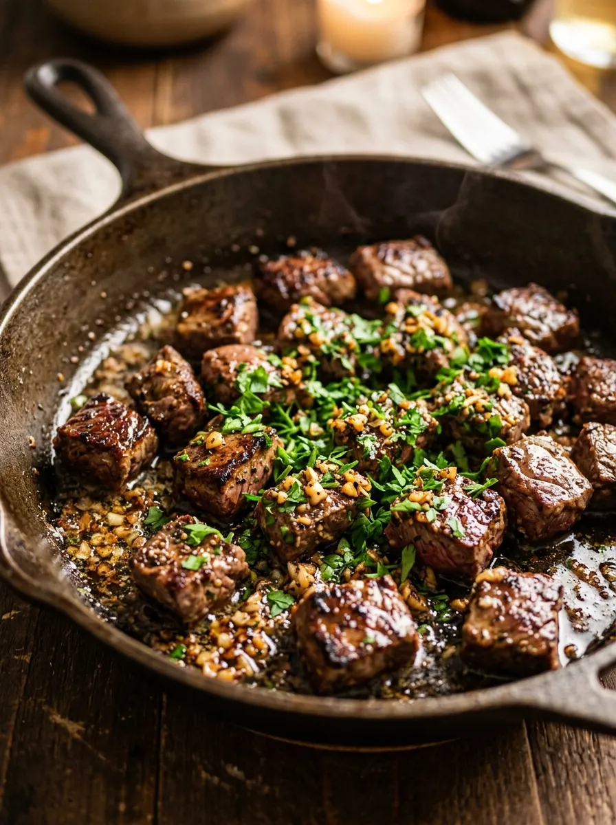 Garlic Butter Steak Bites