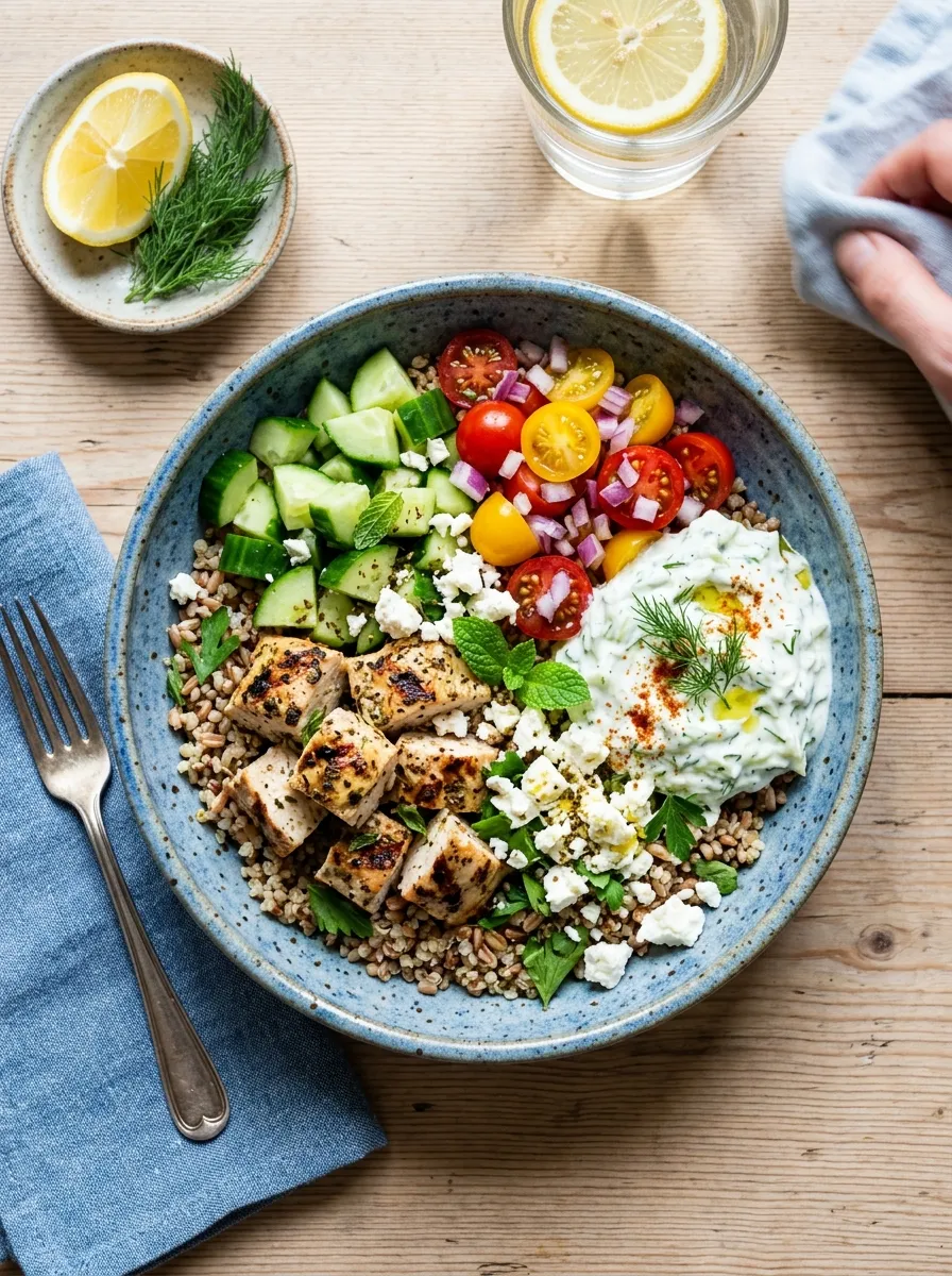 Greek Chicken Bowls