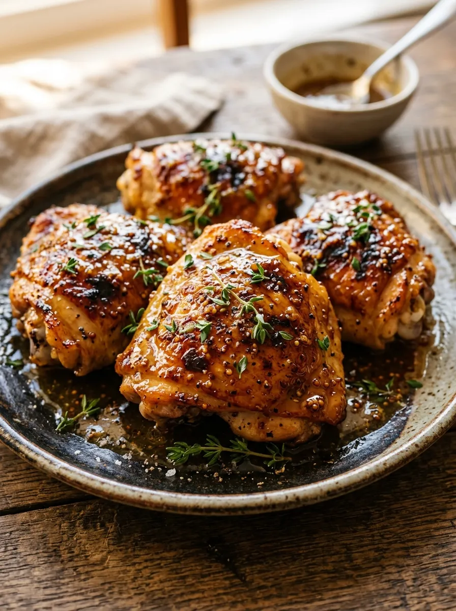 Honey Mustard Chicken Thighs