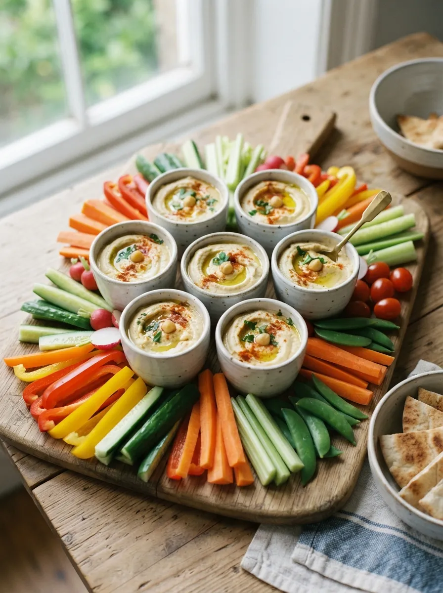 Hummus and Veggie Cups