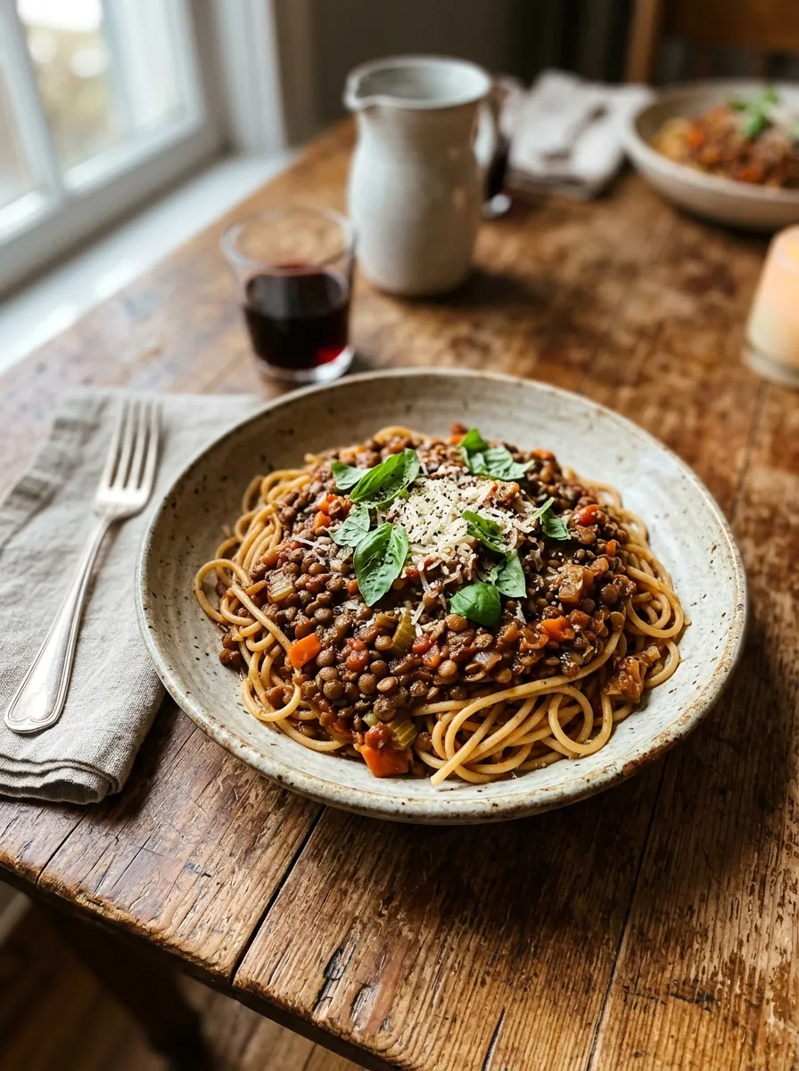 Lentil Bolognese