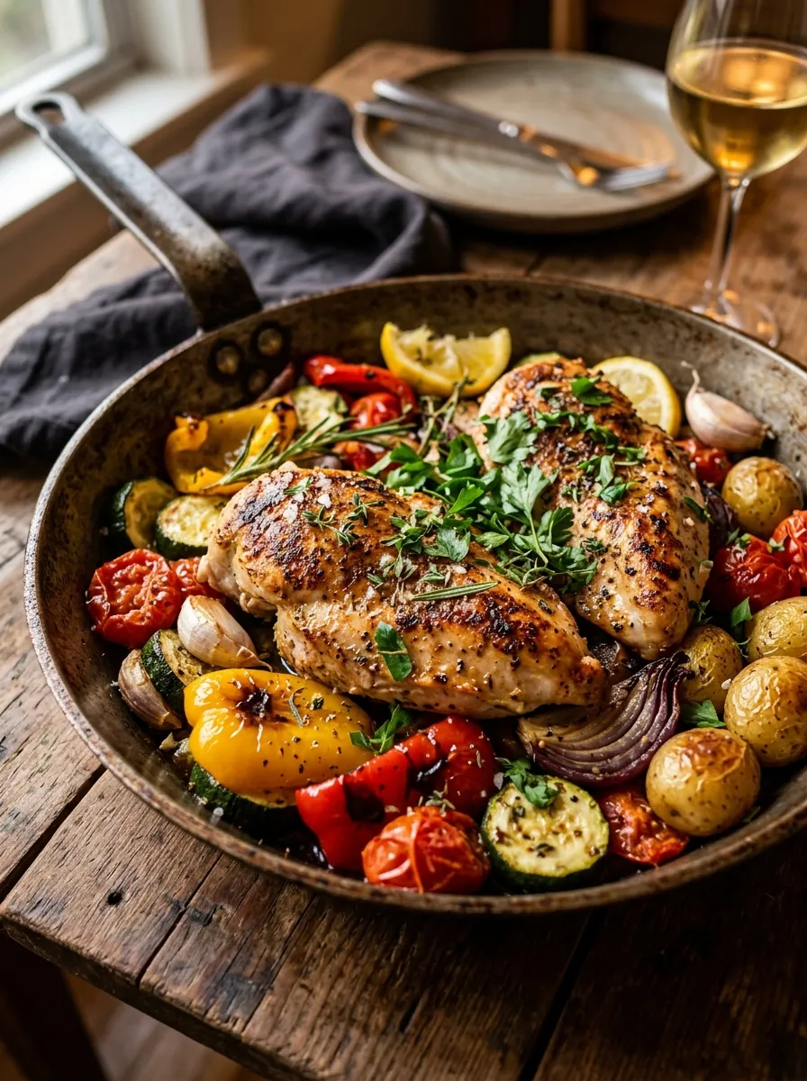 One-Pan Chicken and Veggies