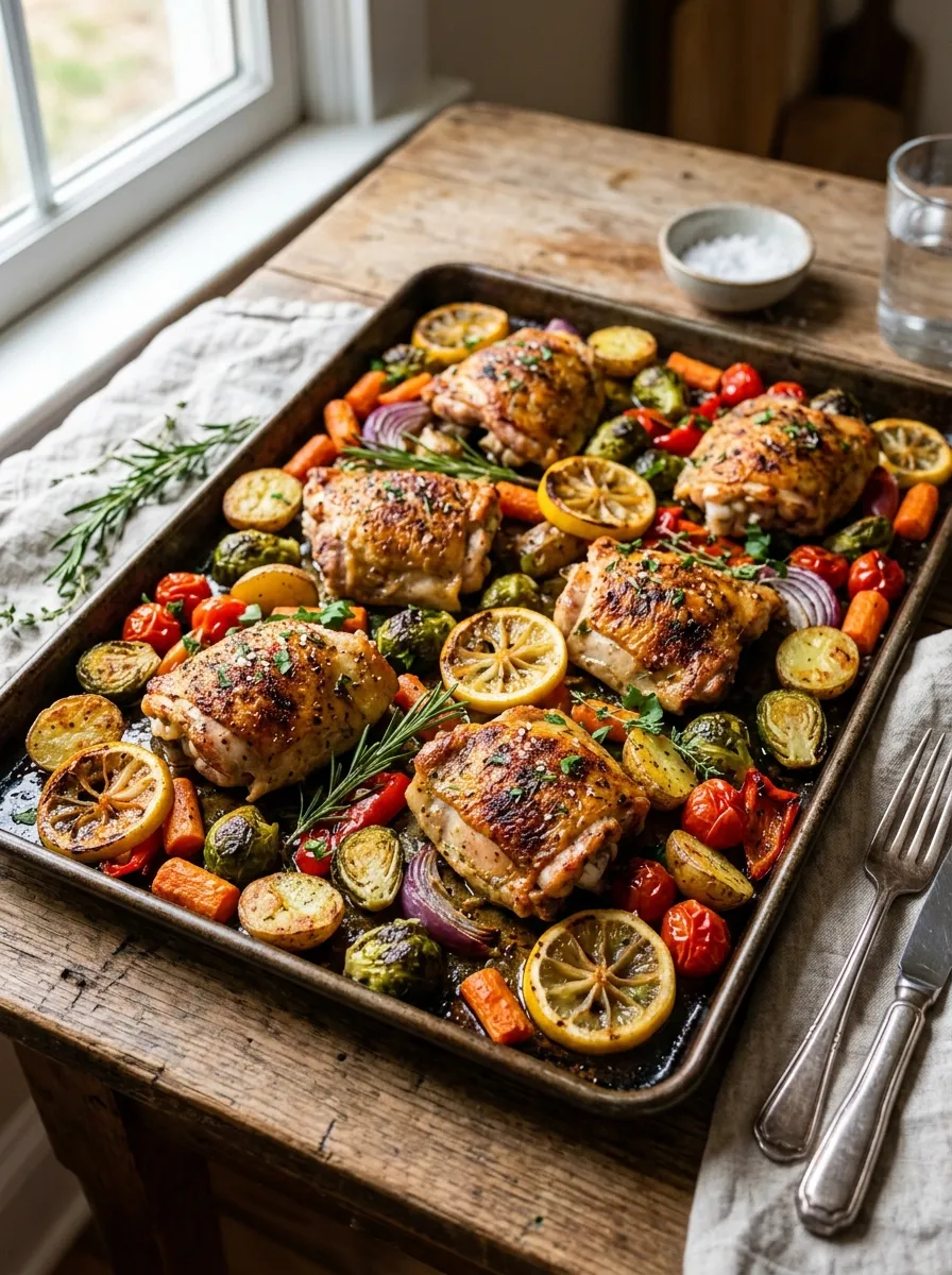 Sheet Pan Lemon Herb Chicken