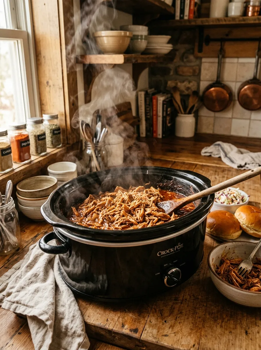 Slow Cooker Pulled Chicken