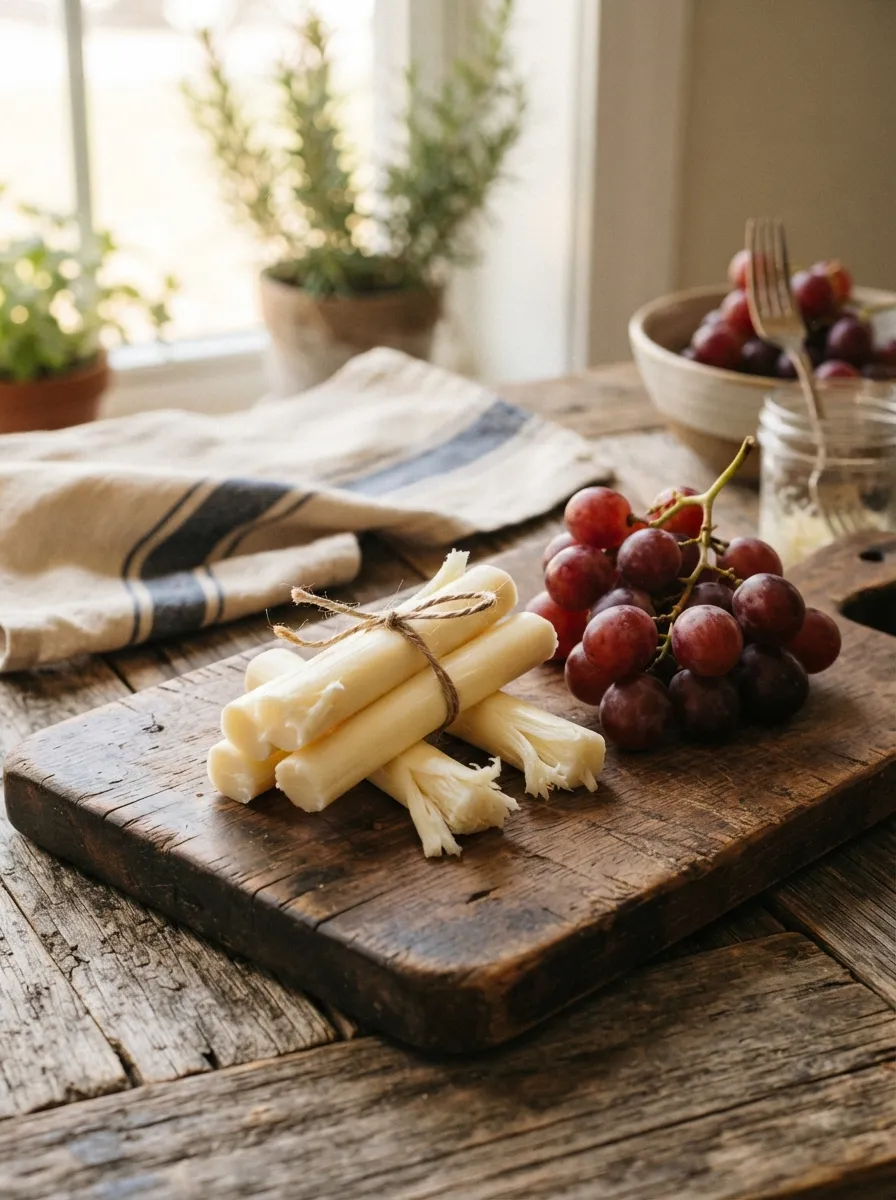 String Cheese and Grapes