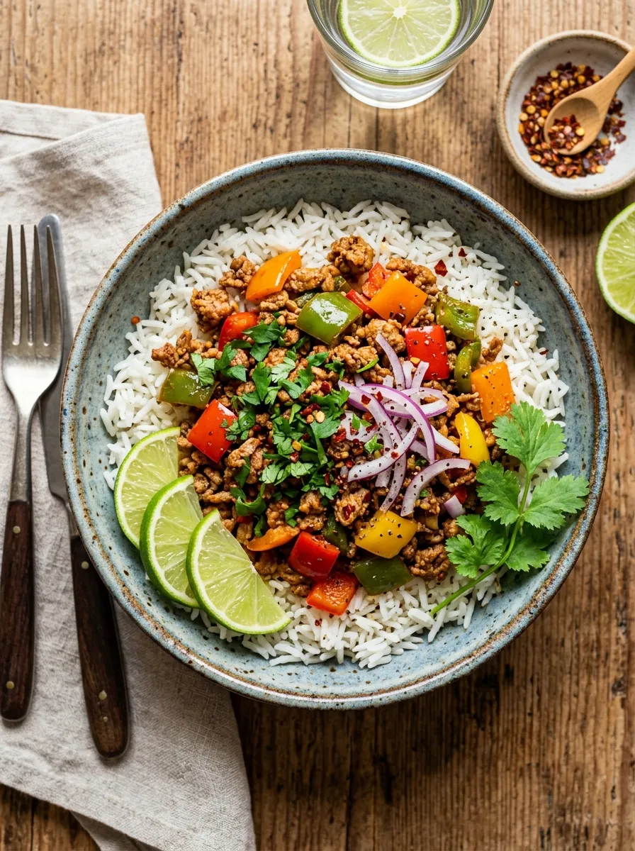 Turkey Fajita Bowls