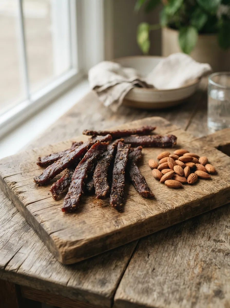 Turkey Jerky and Almonds