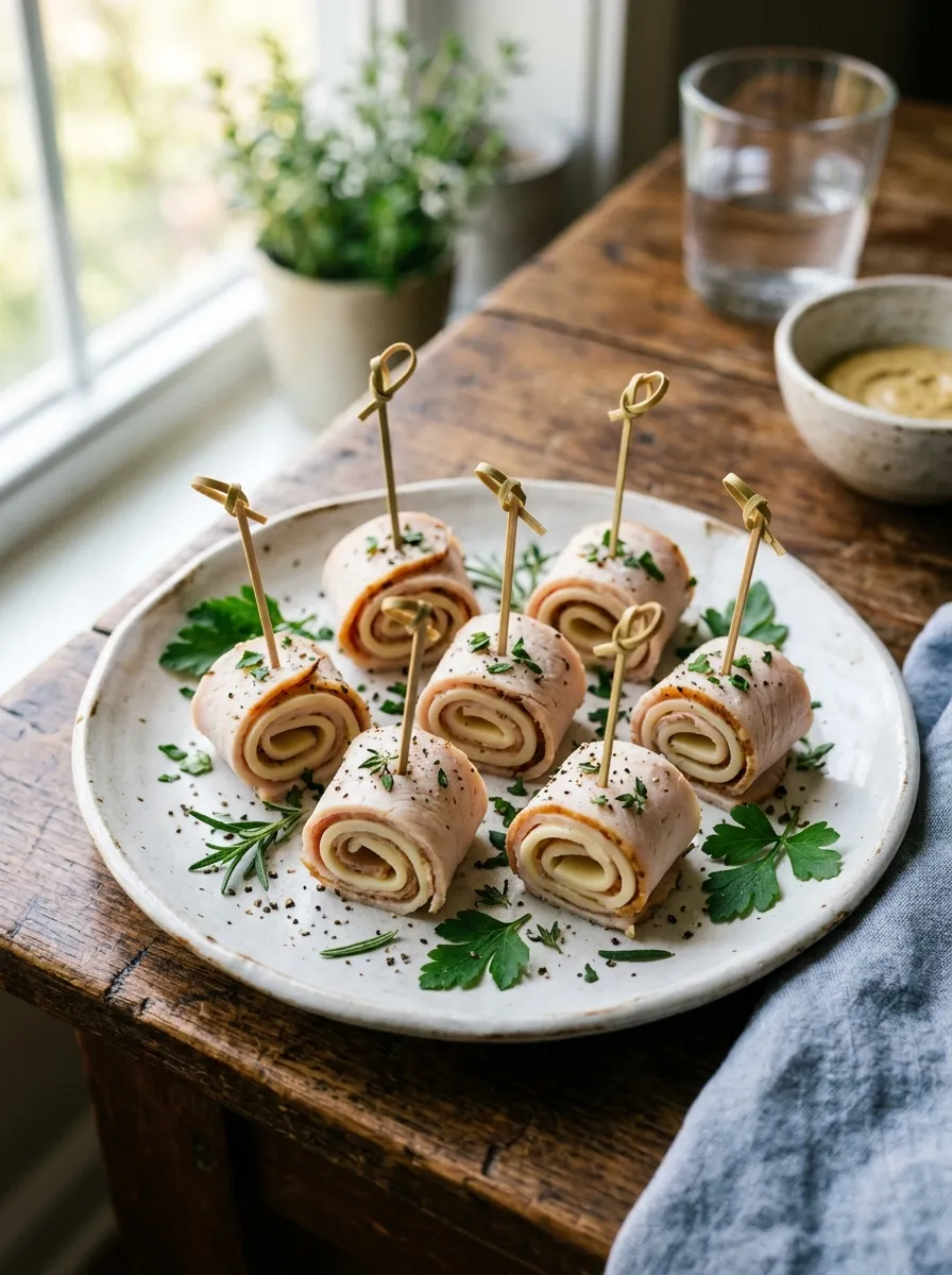 Turkey and Cheese Roll-Ups
